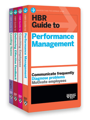 cover image of HBR Guides to Performance Management Collection (4 Books) (HBR Guide Series)